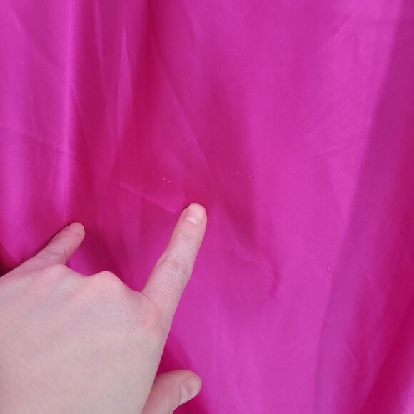 O.p.t. womens small pink Dona satin slip maxi dress polyester blend barbie - Picture 11 of 14